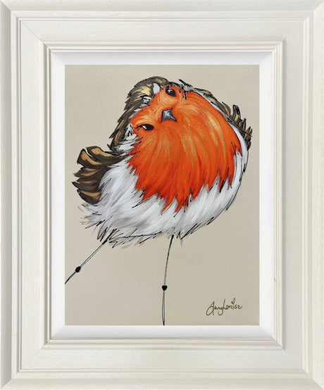 the visitor framed original by artist amy louise