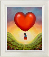 the world is our framed original by artist michael abrams