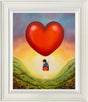 the world is our framed original by artist michael abrams