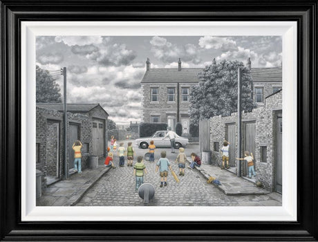 there may be trouble ahead canvas deluxe framed print by leigh lambert