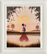 time for love framed original by artist michael abrams