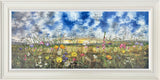 wandering bloom framed original by artist kimberley harris