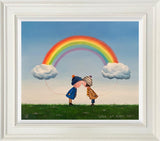 when two hearts meet framed original by artist michael abrams