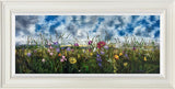 when the sky turned to song framed original by artist kimberley harris