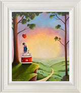 where you go i go framed original by artist michael abrams