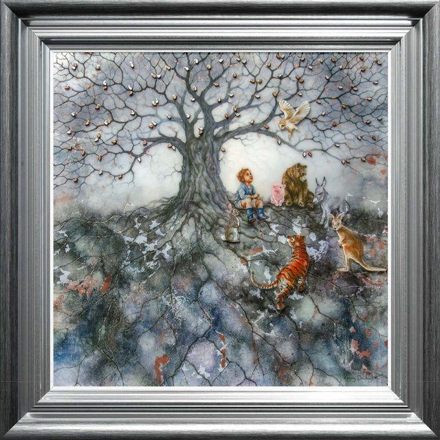 Winnie The Pooh One Hundred Acre Wood Framed by Artist Kerry Darlington