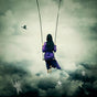 above the night sky original framed by artist michelle mackie