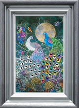 alchemy print framed in silver by artist kerry darlington