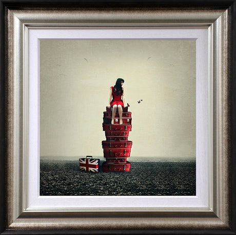 baggage framed print by artist michelle mackie