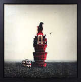 baggage original framed by artist michelle mackie