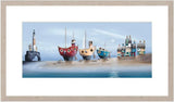 durdle trio framed print by artist gary walton