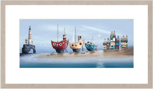 durdle trio framed print by artist gary walton