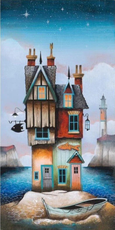 fish out of water print mounted by artist gary walton
