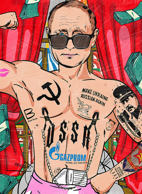 from russia with love print by artist jj adams