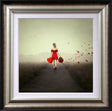 hearts and roses framed print by artist michelle mackie