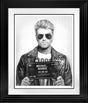 im your man black and white framed in black by artist jj adams