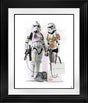 imperial shopping print framed in black by artist jj adams