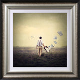leaving the 9 to 5 behind framed print by artist michelle mackie