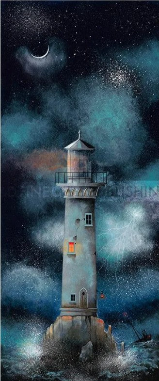 lihgting the way mounted print by artist gary walton