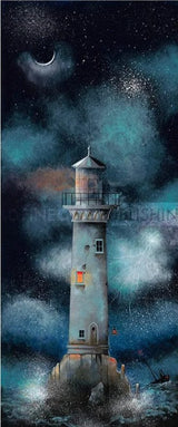 lihgting the way mounted print by artist gary walton