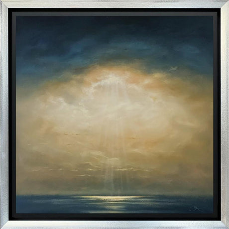 lined with gold framed orignal by artist ben payne