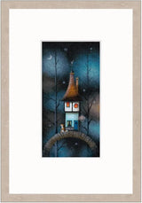 love to the moon framed print by artist gary walton