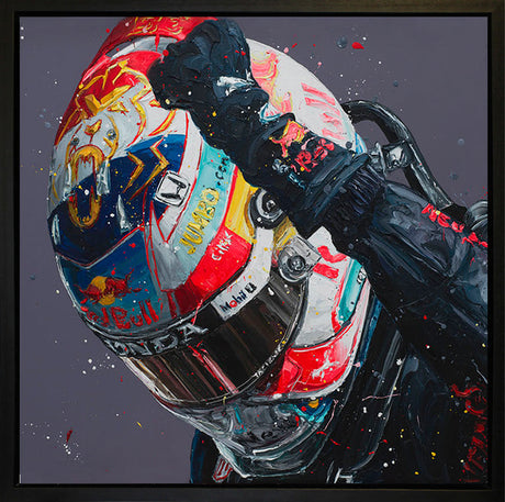 max dutch gp wall of champions framed print by artist paul oz