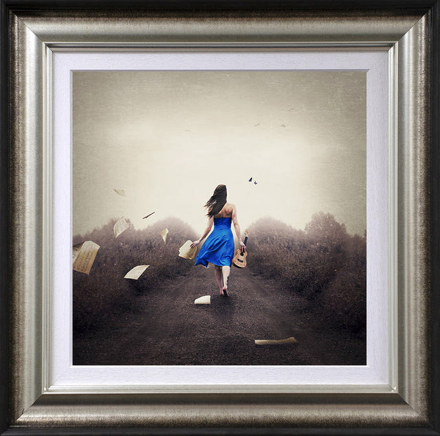 music in her soul framed print by artist michelle mackie