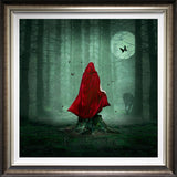 red deluxe framed print by artist michelle mackie