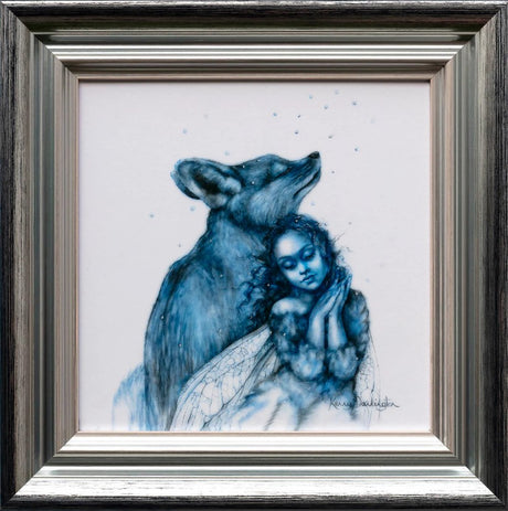 snow faerie framed by artist kerry darlington