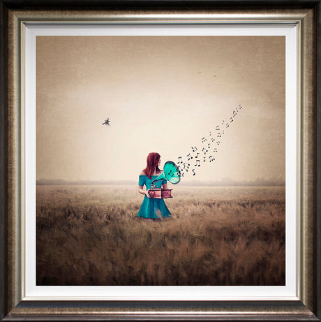 sound of summer deluxe framed print by artist michelle mackie