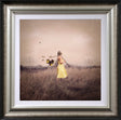 spring in her step framed prnt by artist michelle mackie