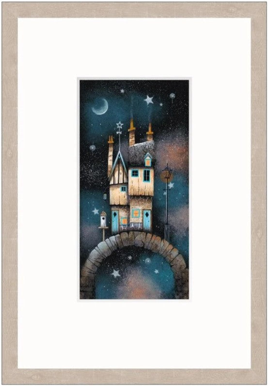 star cottage framed print by artist gary walton