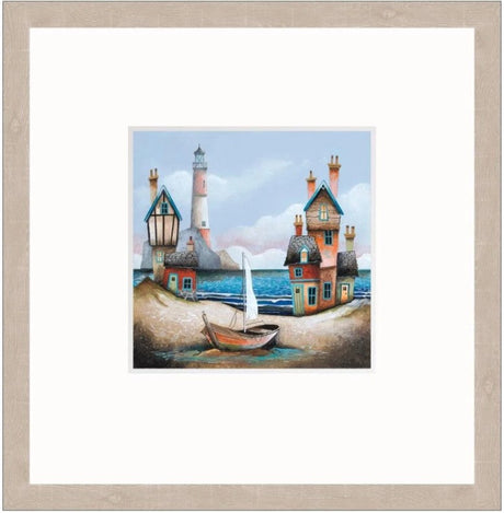 the blue lagoon framed print by artist gary walton
