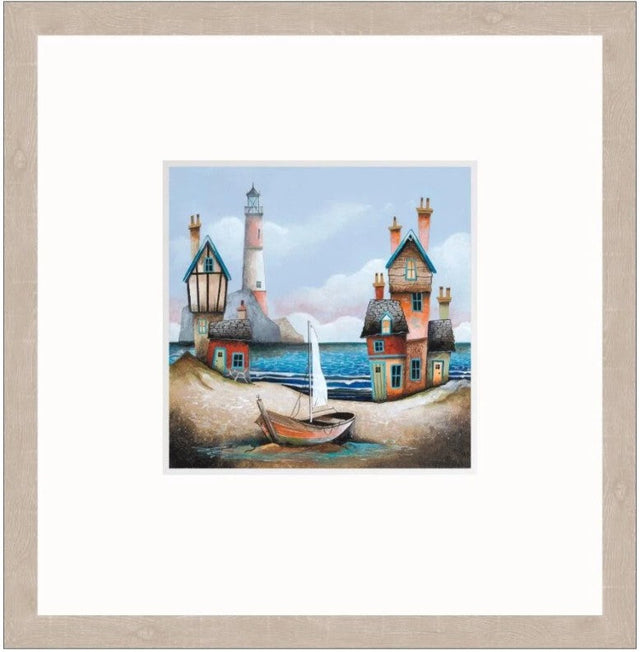 the blue lagoon framed print by artist gary walton