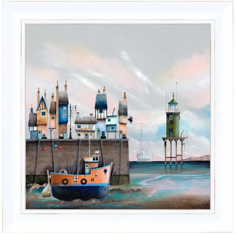 the gaslmap framed print by artist gary walton