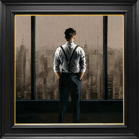 the summit framed canvas print by artist richard blunt