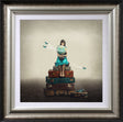 the whole world in her hands framed print by artist michelle mackie