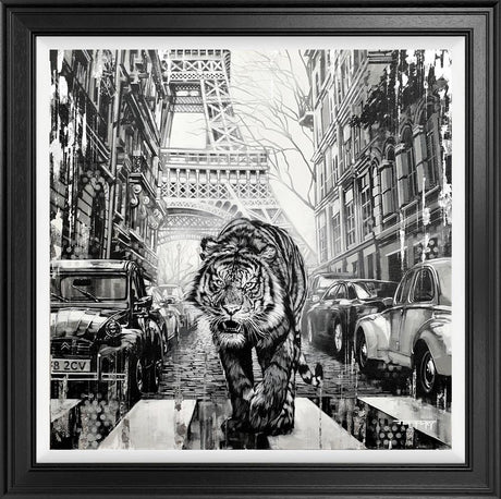 urban hunter frame print by artist ben jeffery