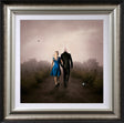were all mad here framed print by artist michelle mackie