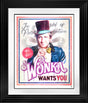 wonka needs you print framed in black by artist jj adams